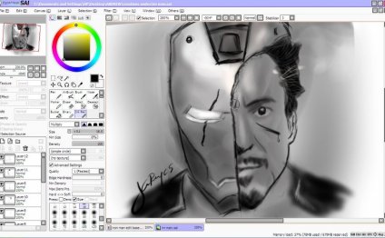 Tony Stark Digital Art SAI