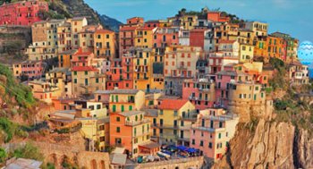 A classic view on this painting holiday in Cinque Terre, Italy