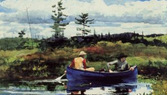 blue boat