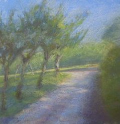 'Evening Shadows' Pastel by Eleanor