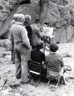 Fuller teaching on the beach