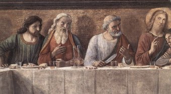 Last Supper or Cenacolo at Ognissanti in Florence, Tuscany