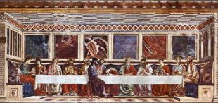 Last Supper or Cenacolo at Sant'Apollonia in Florence,  Tuscany