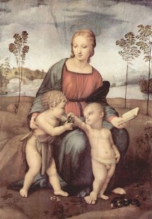 Madonna del Cardellino painting by Raphael, 1506