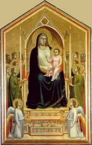 Madonna Enthroned - Giotto - Renaissance Art