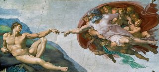 Most Famous Works Of Art: The Creation Of Adam by Michelangelo
