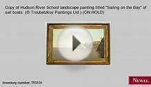 Antique Copy of Hudson River School landscape painting