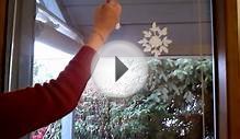 Christmas Window Painting - Paint Snowflakes Quick and Easy